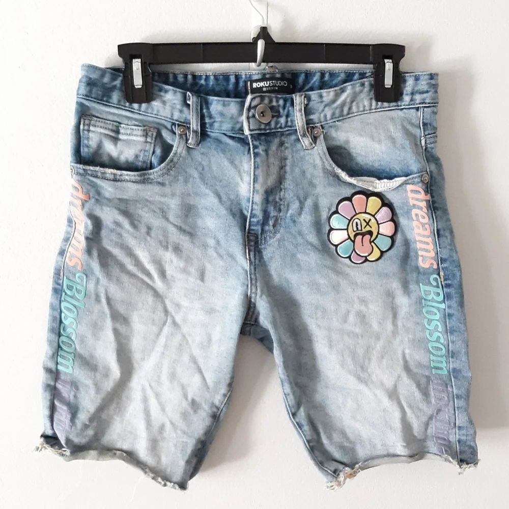 Roku Studio Dreams Blossom Jean Shorts